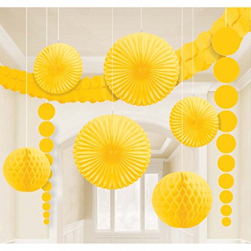 Papier Wabenball Honeycomb Ball Girlanden Fächer Lampion Deko Set Pompoms Wabenbälle Fluffy Ball Deckendeko Papier Party Raum Dekoration Wabendeko Hängedeko