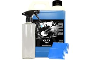DETAILEDONLINE Clay Bar X2 Car Clay Lube Cloth 5 Litre Lubricant Detailing Spray Berry Kit