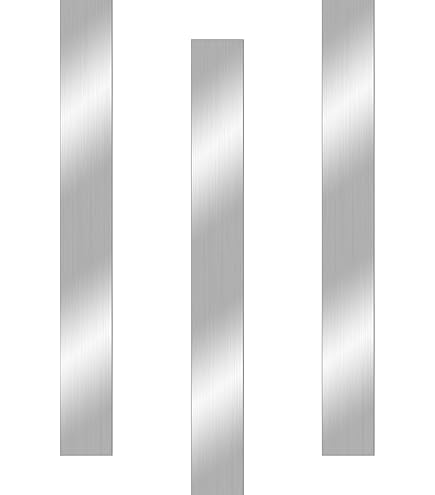 3 Stück 304 Edelstahl Streifen Set - 2,5x15,2cm Für Heimwerker Unterlegscheiben Streifen