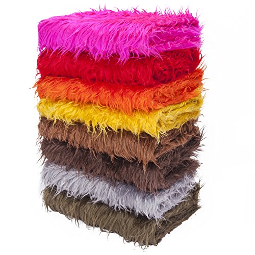 Neotrims Kunstfell Stoff, Furry Schaf Wolle, Fotografie, Fat Squares. Für die Fotografie Crafts & Apparel. 15 tolle dezente, natur & Bright Farben. Ganze Verkauf Preis, 5. Off-White, 1 Meter - 5