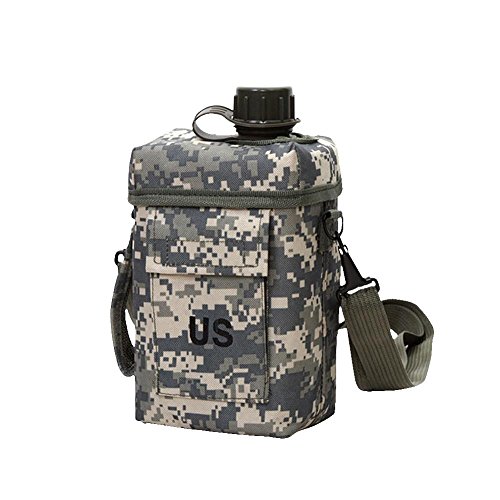 Prom-near Tactical Molle - Borraccia da campeggio, 2 l, per caccia, campeggio, trekking, viaggio