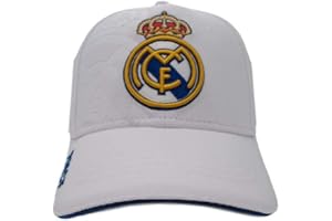 Gorra Real Madrid Junior Blanco Primer Equipo Nº 3 - Talla niño Ajustable