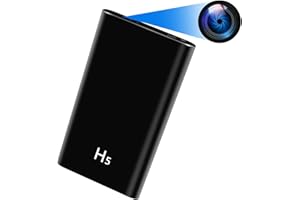 LXMIMI Nueva Mini Cámara de Seguridad Espía Oculta 2 en 1 con Banco de Energía de 5000 mAh, HD 1080P, para Niñera en el Hogar, con Visión Nocturna y Detección de Movimiento