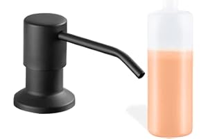 QHC SEHEN Soap Dispenser for Kitchen Sink Built-in Countertop ​with 350ml Bottle Connects Directly to Soap Bottle