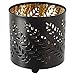Produktbild SIU Deko für Kerze in Glas schwarz, aufgebautes Maß Höhe: 8 cm Durchmesser: 8 cm, Material: Edelstahl, Polyester Pulverbeschichtung