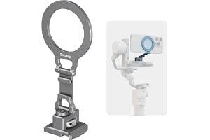 SMALLRIG Metal Phone Mount med Basplatta för Arca-standard, Kompatibel med DJI RS 4 Mini, Telefonstöd med Cold Shoe-fäste, Te
