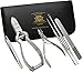Heavy Duty Ingrown TOENAIL KIT Solid Stainless Steel - Tools For Ingrown Nail Treatment - EASILY FIX and PREVENT Sore, Painful Nails - Cuticle Nail Nipper Set for Thick Toenails - Eyebrows Tweezers Comes in Free Pouch