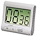 Produktbild Kumkey Digitaler Küche Timer Elektronische Küchentimer Lauter Alarm Stoppuhr Magnetisch Clock Großes LCD-Display Time Timer für Students,Sport, Kochen, Backen, Braten Erinnerung (Weiß)