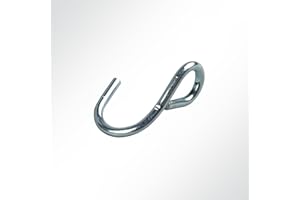 ‎LYSEL LYSEL® S-Haken asymmetrisch gedreht, (L) 50mm in grau (10 Stück)