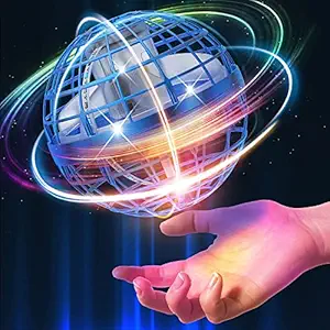 URM Enterprises Flying Ball Flying Ball Toys Globe Shape Magic Controller Mini Ball, Built-in RGB Lights Spinner 360? Rotating Spinning UFO Toy Fly Ball, Safe for Kids Adults Gift (Multicolor )