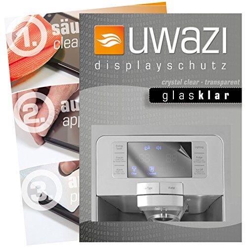 Preisvergleich Produktbild Samsung RFG23UERS1 / XEF Schutzfolie 3x uwazi glas-klare Displayschutzfolie Folie