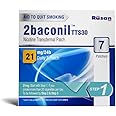 Rusan 2baconil Nicotine Transdermal Patch 21mg/24h | Helps to Quit Smoking | 7 Patches (Step 1)