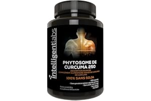 Intelligent Labs Meriva Phytosome de Curcumine 250 MG | Supplément de curcumine de curcuma à absorption avancée (2900% mieux absorbé que le curcuma ordinaire) | 120 gélules végétariennes