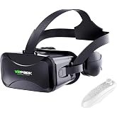 Microcase VRPARK J30 3.5mm Kulaklıklı 3D Sanal Ger&ccedil;eklik G&ouml;zl&uuml;ğ&uuml; + VR Kablosuz Bluetooth Kumanda-AL4753
