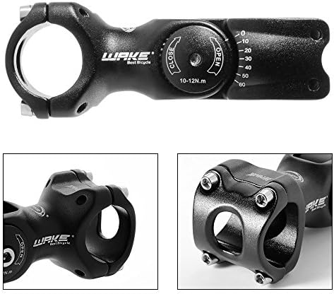 Outtek 0-60 Degree 110 mm Adjustable Bicycle Handlebar Extender MTB Bike Stem Raiser Head Up Riser (1inch/25.4mm)