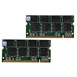 Formfaktor: DIMM Laptop Arbeitsspeicher - TOOGOO (R) 2GB 2x1GB PC2700 DDR333 Non-ECC 200-Pin CL2.5 Laptop (SODIMM) Arbeitsspeicher (RAM) Neu