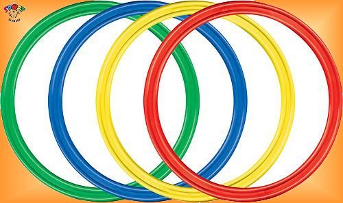 Preisvergleich Produktbild Kinder Hula Hoop Reifen Gymnastikreifen Hula Hup 50 cm "4 Sück"