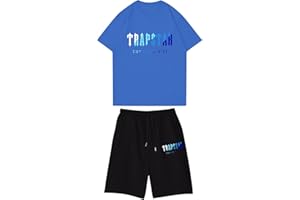 BFTHWY Chandal Trapstar Niño Manga Corta Camiseta y Pantalon Trapstar Corto Niño Camiseta Trapstar Niño Pantalon Corto Trapstar Niño Verano Conjunto Trapstar Niño