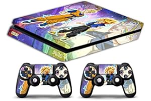 GAMESMONKEY Skin Kompatibel für Ps4 Slim - Gohan Trunks Dragonball - Limited Edition Decal Cover Schutzhüllen Faceplates Bundle