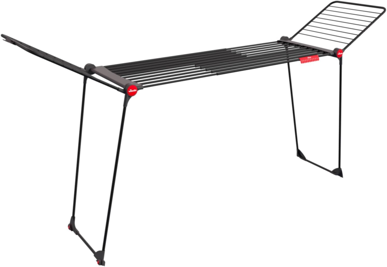 Vileda Infinity Flex Ultimate | Tendedero telescópico Extensible | Gran Capacidad para Ropa | Estructura Extra Estable | Menos Marcas con Tubos XXL | Alas Altas
