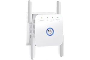XIAOMGU 2024 Newest WiFi extender Booster, WiFi Booster,WiFi Repeater, Covers Up to 3650 Sq.ft and 45 Devices, Internet Booster - with Ethernet Port, Quick Setup, Home Wireless Signal Booster (White)