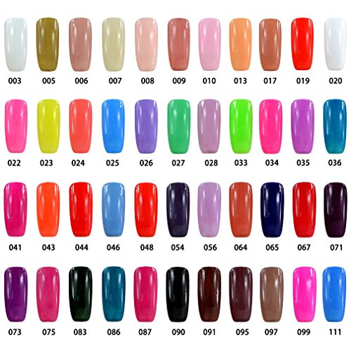 Vishine Shellac 8ml Gel Nagellack Aufloesbarer UV LED Multi Farben 6pcs Kit #006 - 3