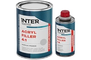 Troton INTER 2K akryl fyllmedel primer grundfärg HS 4:1 0,8 vit hårdare 0,2
