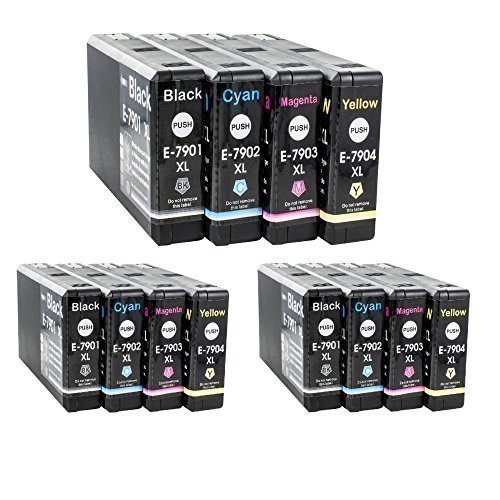 12 kompatible YouPrint Patronen für Epson Workforce Pro WF4630DWF WF4640DTWF WF5110DW WF5190DW WF5620DWF WF5690DWF