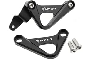 ROCKMUTE Motorrad-Hintere Fußstütze Blindplatten für Yamaha MT-07 FZ-07 2014 2015 2016 2017 2018 2019 2020 Motorrad links rechts Rennhaken Ersatz Hintere Fußstütze Aufhänger