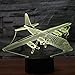 Produktbild Flugzeug-Note Bunte Dekoration- Energiesparende Förderung Der Lampe 3D Führte Nachtlicht-Neuheit Geführte Usb-Kinderlampe