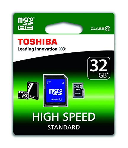 Toshiba High Speed Standard Micro SDHC 32GB Class 4 Speicherkarte schwarz