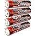 Produktbild 4x Kraftmax 18650 Pro Akku mit PCB Schutzschaltung - speziell für LED Taschenlampen ( 3,7V / 9,62 Wh )