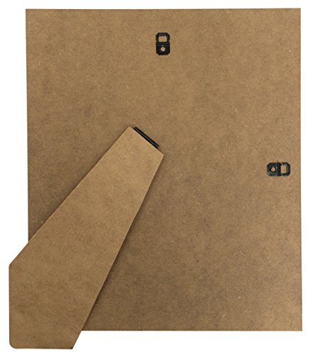 25 mm breit H7 Bilderrahmen Eiche rustikal mit dunklem Grau Passepartout für Bildgröße A3 A4 - 4