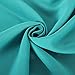 Deconovo Eyelet Thermal Insulated Ready Made Curtain Energy Saving Blackout Curtain for Bedroom with Matching Tie Back 140x245cm Turquoise 1 Piece