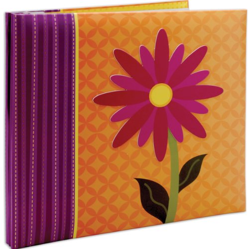 MBI by MCS Industries Flower Top Load Scrapbook with 3-D Raised Characters, Multi-Colour, 13.2 x 12.5-Inch
