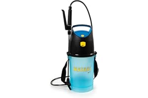 Matabi e7 - Pulverizador Eléctrico para Jardín y Huerto - Sulfatadora a Batería - Autonomía >10 Depósitos - Carga USB-C - Sistema Start/Stop - Boquilla Regulable - Tanque Translúcido - Fácil de Usar