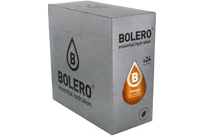 BOLÉRO Bolero Drinks, 24 sobres de 9 gramos, sabor Mango, preparación instantánea para bebidas, con Stevia y Vitamina C, sin azúcar