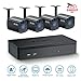 Produktbild ELEC Überwaschungskamera System, 960H CCTV DVR Recorder,4 x 1500TVL indoor/outdoor Kamera, Haus Überwachungskamera mit aufnahme,Bewegungserkennung durch Android phone, iphone (NO HDD)
