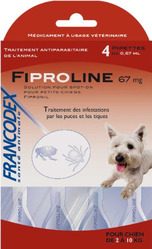 Preisvergleich Produktbild francodex FIPROLINE Kleine Hunde – 4 pipetten