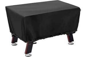 Foosball Table Cover - Onlyme Table Football Cover Waterproof for Foosball Table Adults, Dustproof Soccer Table Cover Rectangular, Black