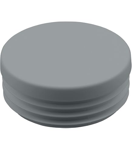 Bouchon plastique noir pour tube rond 34 mm avec patin épais Bouchon plastique noir pour tube rond 34 mm avec patin épais