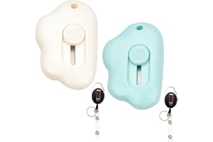 Roellgs Set di 2 tagliacarte mini apribottiglie di sicurezza con portachiavi per appenderla facilmente