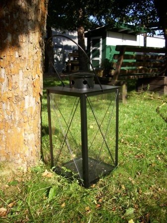 Stabile Stalllaterne Laterne Höhe 73cm Schwarz - 5