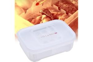 BONKZEBU Exakt Reptiluppfödningslåda Mycket Genomskinlig Gecko Ormar Ödlor Reptiler Äggkläckare för Observation, med Termometer för Gecko Lizard Ormar Kläckare, Plast 6,50x4,33x2,05 Tum