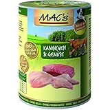 MACs Dog Kaninchen & Gemüse | 6x 400g Hundefutter nass getreidefrei