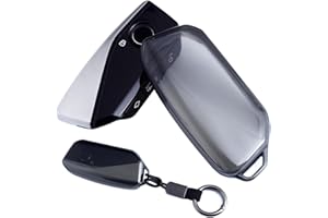 XMSCN Funda de TPU para Llavero BMW 2023-2024 X1 X5 X6 X7 XM IX3 IX I5 I7 740i 760i 5/7 Series, Accesorios Con Llaveros, Protectora Inteligente para Llave de Coche de 4 Botones