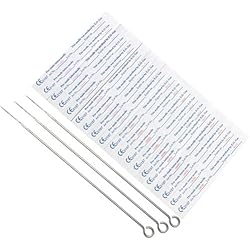 100 X AGUJA DE TATUAJE PARA TATUAR TATTOO 10 MEDIDA ACERO INOXIDABLE
