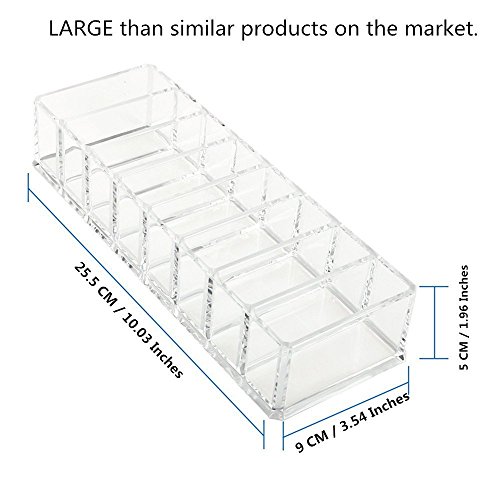 Lmeison Acryl Make-up Organizer 8 Stauraum für Kosmetik Aufbewahrung(Clear) - 3
