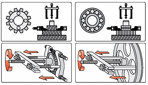 Yato yt-0641 Set Abzieher für Getriebe - 3