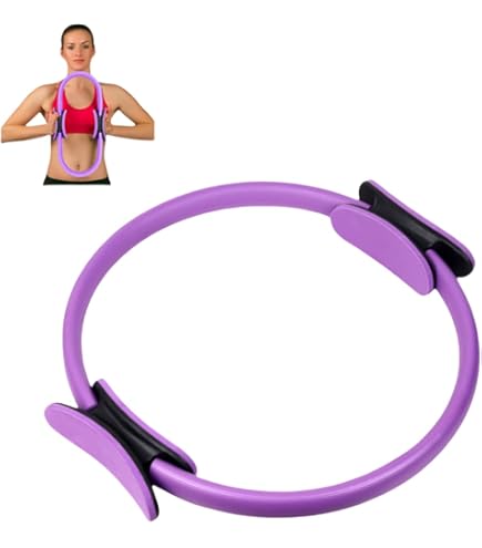 Oshhni Pilates Circle, Accessori Per Pilates A Casa, Yoga Per Donne E Ragazze Esercizio Cosce Tonificante Cosce Cerchi Fitness, Rosa